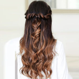 11. Twist-Back Hairstyle​