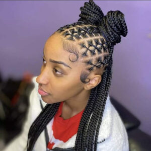 13. Criss-Cross Hairstyle​