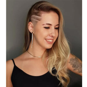 Long Asymmetrical Hair with Undercut​